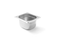 HENDI Konteineris GN 1/6, Kitchen Line, 1,6L, nerūdijantis plienas, 176x162x(H)100 mm 806630 | E-gastro