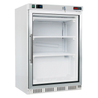 REDFOX Šaldiklis HF 200/G, stiklinės durys, 3 lentynos, baltas 00009368 | E-gastro