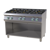 RM GASTRO Dujinė viryklė su spintele SPS 7120A G 00014783 | E-gastro