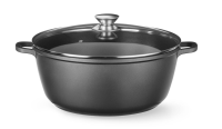 HENDI Troškintuvas su nelimpančia danga, 7L, Juodas, 367x290x(H)122mm 611029 | E-gastro