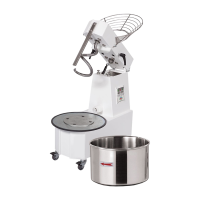 RM GASTRO Spiralinis maišytuvas 2 greičiai, nuimamas dubuo 15 l 400 V HTS 15 2T 00010023 | E-gastro