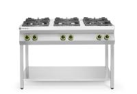 HENDI dujinė viryklė, 6 degikliai, su atviru stovu, Kitchen Line, 28,5kW, 1200x700x(H)900mm 226094 | E-gastro