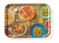 HENDI Neslystantis valgio padėklas su atspaudais Tasty Pizza & Pasta, 330×430 mm 508015 | E-gastro