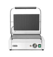 HENDI Kontaktinis grilis Panini, rifliuotas viršus ir lygi apačia, 430x375x(H)216mm 263662 | E-gastro