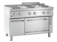 BARTSCHER Elektrinė viryklė 700, 6 kaitviečių su konvekcine orkaite, 400V / 19,25 kW 286247 | E-gastro