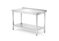 HENDI Sieninis darbo stalas su lentyna prisukamas Profi Line 1200x700x(H)850mm 812730 | E-gastro
