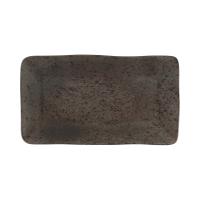 FINE DINE Stačiakampė lėkštė Ironstone, juoda, 150x280 mm, 6 vnt. 04SWA000025 | E-gastro