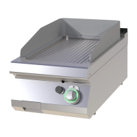 RM GASTRO Dujinė kepimo plokštuma grublėta, chromuota FTRC 704 G 00020314 | E-gastro