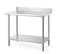 HENDI Centrinis darbo stalas su lentyna ir nugarėle, Budget Line, 1000x600x(H)950mm 817568 | E-gastro