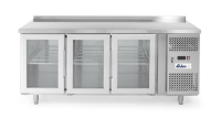 ARKTIC Šaldymo stalas su 3 stiklinėmis durelėmis, šoninis agregatas, 420L, 1795x700x(H)850mm 233436 | E-gastro