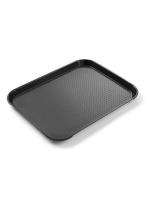 HENDI Mažas polipropileno padėklas Fast Food, juodas, 265×345×(H)20 mm 878750 | E-gastro
