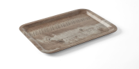 AMERBOX Serviravimo padėklas su melamino laminatu, tamsi mediena, 240x340 mm 5089234 | E-gastro