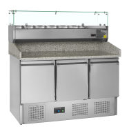 TEFCOLD Picos stalas su ingredientų vitrina PT1365 + VK33-140 10766 | E-gastro