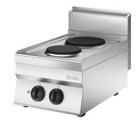 BARTSCHER Elektrinė viryklė 650, 2 kaitviečių be spintelės, 400V/4,1 kW 115005 | E-gastro