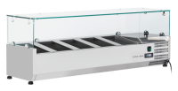 COOL HEAD Ingredientų vitrina VRX13/33, 5 x GN 1/4, 230V/160W, 335x440x1300 mm VRX 13/33 | E-gastro