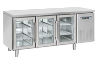 COOL HEAD Šaldomas stalas SRG3100, stiklinės durys 325x410mm padėklams, 230V/372W, 625x850x1800mm SRG 3100 | E-gastro