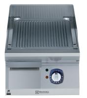 ELECTROLUX Pusės modulio elektrinė kepimo plokštuma, šlifuoto chromo, rifliuota, 400 mm, 400V/4,2kW 371332 | E-gastro