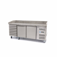 MAXIMA Picos paruošimo šaldytuvas  202cm  2 durys  5 x 1/6 GN  7 stalčiai 09400210 | E-gastro