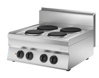 BARTSCHER Elektrinė viryklė 650, 4 kaitviečių be spintelės, 400V / 8,2 kW 115007 | E-gastro