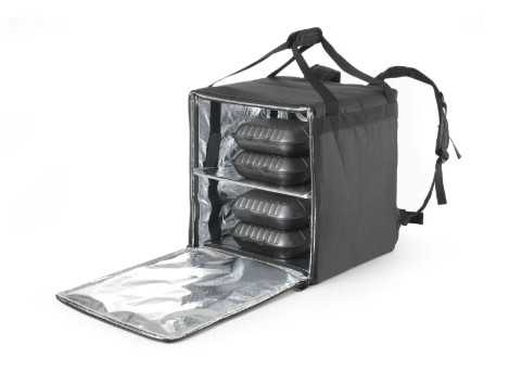 HENDI Izoliuota maisto pristatymo kuprinė, 75,2 L, juoda, 410x410x(H)480 mm 709801 | E-gastro