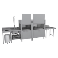 RM GASTRO Dėklų konvejerinė indaplovė 270 dėklų/val., šalto vandens, kairysis išėjimas CT 270 W ABT LX 00013729 | E-gastro