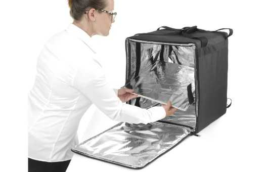 HENDI Izoliuota maisto pristatymo kuprinė, 75,2 L, juoda, 410x410x(H)480 mm 709801 | E-gastro