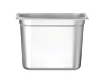 HENDI Konteineris GN 1/4, Budget Line, 5.5L, nerūdijantis plienas, 265x162x(H)200mm 800553 | E-gastro
