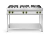 HENDI išmanioji 6 degiklių dujinė viryklė su atviru stovu, 25,5 kW, 1200 x 700 x (A) 900 mm 236857 | E-gastro