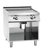 BARTSCHER Dujinė kepimo plokštuma ant atviros spintelės, lygi, 800 mm, 18 kW 2955081 | E-gastro