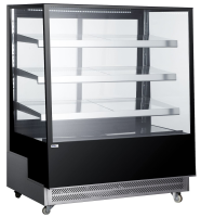 ARKTIC Šaldymo vitrina su trimis lentynomis, 650L, juoda, 230V/490W, 1200x833x(H)1460mm 233320 | E-gastro
