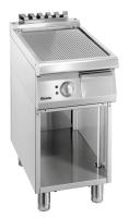 BARTSCHER Elektrinė kepimo plokštuma 700, rifliuota, ant atviros spintelės, 400 mm, 400V/5kW 286507 | E-gastro