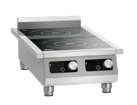 BARTSCHER Indukcinė viryklė, dviejų kaiviečių 2P50-1TCK, 400V/10kW, 430x865x235 mm 105761 | E-gastro