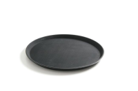 HENDI Serviravimo padėklas iš polipropileno, neslystantis, apvalus, juodas, Ø410x(H)20mm 878149 | E-gastro