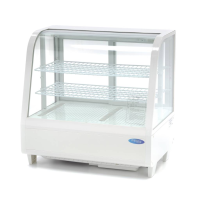 MAXIMA Vitrininis šaldytuvas 100 L 68 cm baltas 09400836 | E-gastro