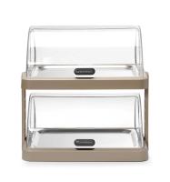 HENDI Dviguba atverčiama aušinimo vitrina UNIQ, designed by Robert Bronwasser, smėlio,480x355x(H)480mm 871959 | E-gastro
