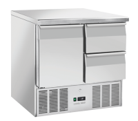 COOL HEAD Saladetė CRD92A, 1xGN1/1 durelės ir 2xGN1/1 stalčiai, 230V/142,4W, 700x880x900 mm CRD 92A | E-gastro