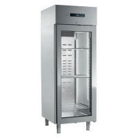 RM GASTRO Šaldytuvas ENR 700GS, permatomos durys, sterilizavimo sistema, nerūdijantis plienas, GN 2/1, 700 l. 00012364 | E-gastro