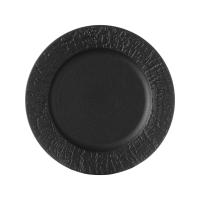 FINE DINE Lėkštė Crust, juoda, ø270 mm, 3 vnt. 767368 | E-gastro