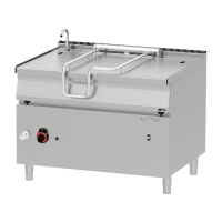 REDFOX Motorizuota paverčiama dujinė keptuvė su nerūdijančio plieno dugnu 120 l BRM 90/120 G/N  00015045 | E-gastro