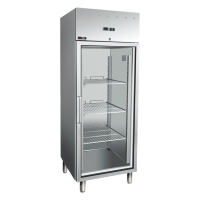 REDFOX Šaldytuvas MN 700G, stiklinės durys, nerūdijantis plienas, 700 l., 230V/0,23kW 00013349 | E-gastro