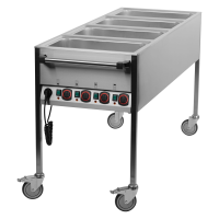 REDFOX Elektrinis marmitas GN 4×1/1, valdikliai trumpojoje pusėje, VLPK 4120 00006156 | E-gastro