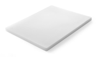 HENDI Pjaustymo lentelė su grioveliu, Balta, 500x350x(H)18 mm 826386 | E-gastro