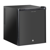 COOL HEAD Minibaro šaldytuvas MB52, juodas, 48,5 l. MB 52 | E-gastro