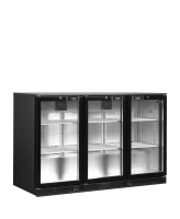 TEFCOLD Pobarinis šaldytuvas DB301H-3, 3 varstomos stiklinės durys, 300 l., 1350 x 520 x 870 mm 44727 | E-gastro