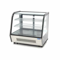 MAXIMA Vitrininis šaldytuvas 120 L 70 cm su galinėmis stumdomomis durimis 09400845 | E-gastro