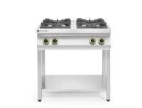 HENDI dujinė viryklė, Kitchen Line, 4 degikliai – su atviru stovu, HENDI, Kitchen Line, 19kW, 800x700x(H)900mm 227589 | E-gastro