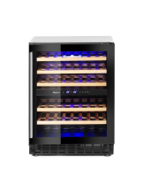 HENDI Vyno šaldytuvas, 2 zonų, 46 buteliai, Arktic, 133L, 220-240V/90W 237588 | E-gastro