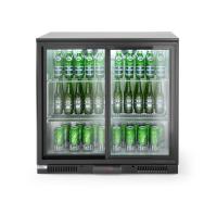 ARKTIC Dvejų stumdomų durų baro šaldytuvas, 158 L, juodas, 220–240V/160W, 900x520x(H)865mm 233917 | E-gastro