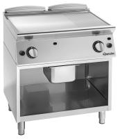 BARTSCHER Dujinė kepimo plokštuma ant atviros spintelės, 2/3 lygi, 1/3 briaunota, 800 mm, 18 kW 2995061 | E-gastro