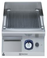 ELECTROLUX Pusės modulio dujinė kepimo plokštuma, šlifuoto chromo, rifliuota, 400 mm, 7 kW 371323 | E-gastro